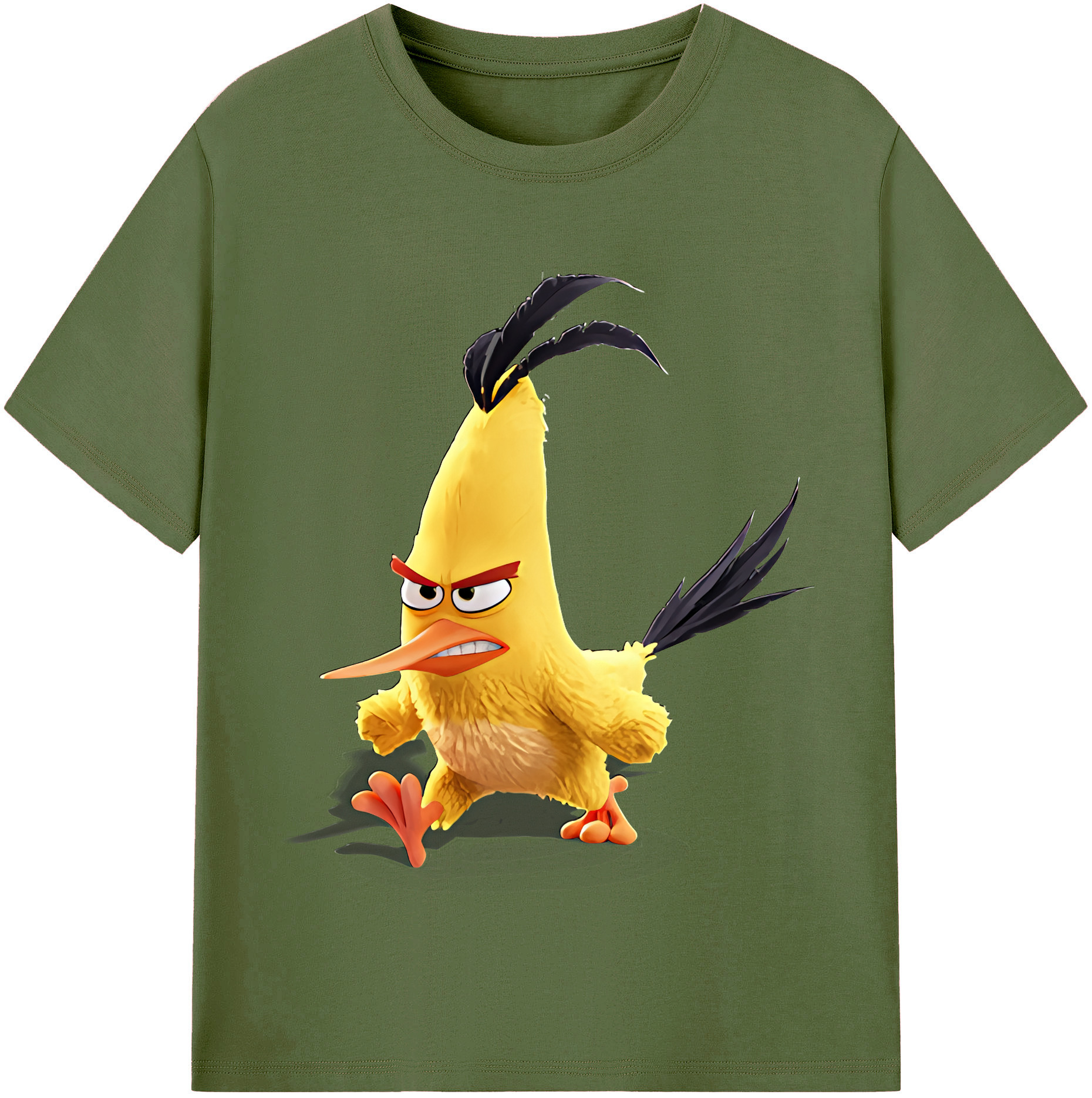 （画像用） Angry Birds アングリーバード 綿100％半袖Tシャツ（フロントプリント）